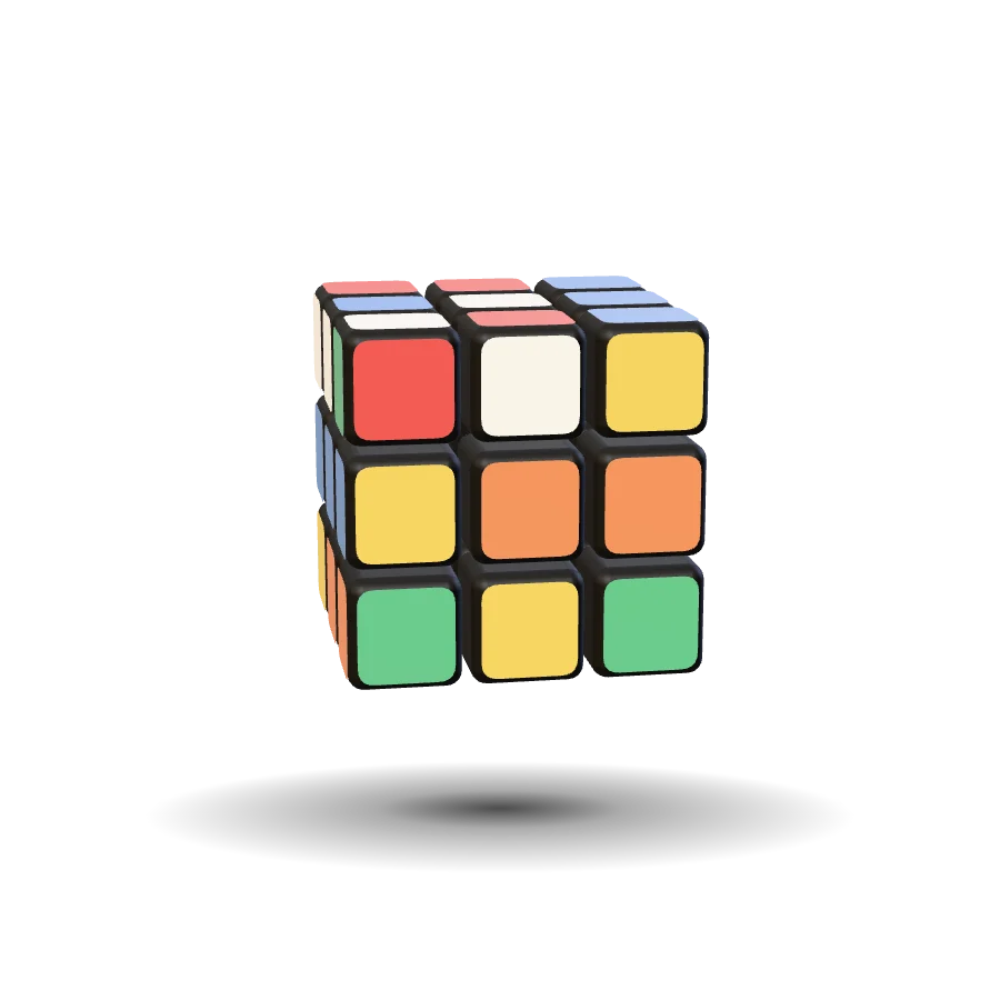 Le 3×3 dans l'état tiré, vu sous un autre angle.